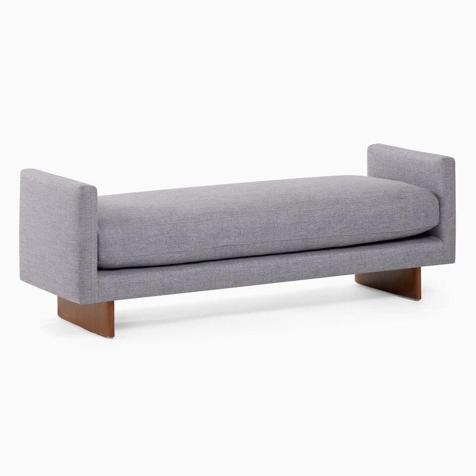 Anton Bench Wood Legs West Elm UK